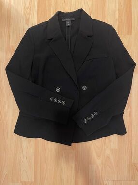 Tahari Black Double-Breasted Blazer, like new